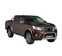 Stahl Schwellerrohre Trittbretter für Nissan NP300 Navara Double Cab 2015-2023