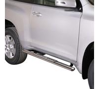 Stahl Seitenschweller für Toyota Land Cruiser Prado J150 2009-2023 Silber