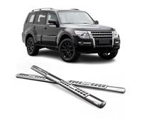 Stahl Seitenschweller Schwellerrohre für Mitsubishi Pajero 5tür 2007-2021 Grau