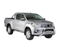 Stahl Seitenschweller Schwellerrohre für Toyota Hilux Extra Cab 2016-2025 Grau