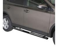 Stahl Seitenschweller Schwellerrohre für Toyota RAV4 2013-2018 Schwarz