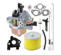 Stahl Vergaser Dichtung Set für Honda GX240 Motor Ersatzteil | Ersetzt 16100-ZH9-W21, passt für GX240/ für gx270, inkl. Luftfilterelement, einfache Montage, langlebig