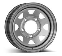 Dotz Dakar silver (ohne Nabenbecher) 7x16" ET36 LK6 139.7 ML 106 Stahlfelgen ...