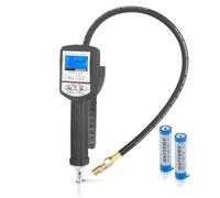 STAHLWERK Digitale Druckluft-Reifenfüllpistole DRP-18 ST | Druckluft Reifenfüller mit digitalem Manometer | Digital Reifendruckprüfer für PKW, LKW, Motorrad, Fahrrad | Messbereich 0-18 Bar / 0-255 PSI