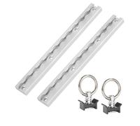 STAHLWERK Zurrschienen 2er Set mit Zurrösen 30 CM Aluminium Airlineschiene