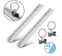 STAHLWERK Zurrschienen 2er Set mit Zurrösen 30 CM Aluminium Airlineschiene