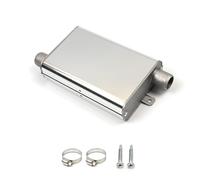 Standheizung Schalldämpfer 24mm - Aus Aluminiumlegierung für Dieselheizung & Unabhängige Heizsysteme - Zubehör für Webasto, Eberspächer Abgassysteme (Silber)