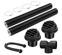 Standheizung Zubehör: 75mm Entlüftungsschlauch, Auto Heizung Rohrleitung, Warmluftauslass, Abgasschlauch Clips Set für Webasto Eberspacher Propex, Diesel Heizung
