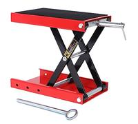 Stanz Schwerlast-Wagenheber mit breitem Deck für ATV, Motorrad, Fahrrad, Roller, Scherenhebebühne, Kurbelständer mit Sicherheitsbügel