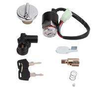 Start Key Lock Schalter Zündschalter-Gasabdeckungssatz, Helmschloss, 2-Schlüssel-Ersatz für Dax für Skyteam 50cc 125cc Motorrad Zündschlüssel