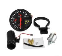 Startbuymore Auto-Tachometer 4-in-1-Messgerät mit Sensor, entworfen für 12-V-Fahrzeuge, zeigt Drehzahl, Wassertemperatur, Öltemperatur und Öldruck in einem Instrument an