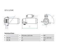 Starter BOSCH 0 986 023 570