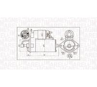 Magneti Marelli Anlasser 063720984010 für BMW, Opel