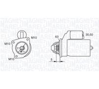 Anlasser 063721377010 MAGNETI MARELLI für FORD VOLVO