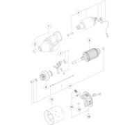 Mahle Original Anlasser MS 115 24 V 1,6 kW 11 Zähne für Lombardini