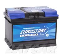 Starterbatterie 60Ah EUROSTART 12V 60 Ah 560A EN Autobatterie