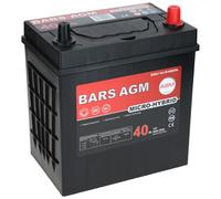 Starterbatterie Bars HYBRID AGM LINE 40Ah 400 A +R Start-Stop Batterie Japan