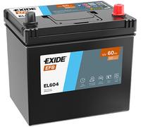 Autobatterie EXIDE 12 V 60 Ah 520 A/EN EL604 L 230mm B 173mm H 222mm NEU