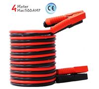 2x4m Starthilfekabel 12/24V 500 Amp Überbrückungskabel Starterkabel KFZ Batterie