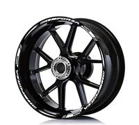 STATUZ Motorrad-Radaufkleber Für Honda Forza 750 350 Forza125/250/350 Reflektierende Streifen Felgenaufkleber Roller Zubehör Wasserdicht Schmücken (Color : Front 17 Rear 15 B)