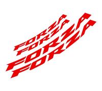 STATUZ Motorrad-Radaufkleber Für Honda Forza 750 350 Forza125/250/350 Reflektierende Streifen Felgenaufkleber Roller Zubehör Wasserdicht Schmücken (Color : Red)