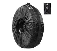 Staubdichte Reserveradabdeckung, schützende Reifentasche, schwarze 30-Zoll-Aufbewahrungstasche mit wasserdichtem Material, langlebiger PVC-Reserveradhalter mit Reißverschluss, robustes Autozubehör mit