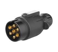 7 polig Anhänger Stecker Magnet 12V Kunststoff KFZ Wohnwagen PKW Beleuchtung BWI