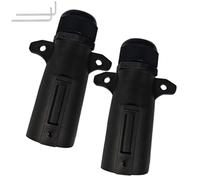 Stecker für Anhänger LKW - 2 Stück Kupplungsanschluss, wasserdicht, 7-polig | Ersatzteile für Bremsleuchten, Rückwärtsgang, Blinker, Rückwärtsgang, Blinker, Auto, LKW, Wohnwagen, Bauernhof