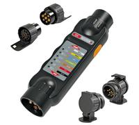 Stecker Tester Anhänger Prüfgerät 7 + 13 Polig Steckdose Beleuchtungstester 12V