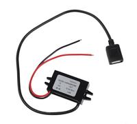 Step Down DC Konverter 12 V auf 5 V 3 A USB-Buchse Adapter mit umgekehrtem Anschlussschutz für Kfz-Ladegeräte (USB mit Ohrhörer)