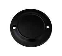 Stepped Point Cover 2-Loch Schwarz für Harley-Davidson 70-99 Big Twin & 71-22 XL Sportster