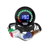 Stickoxidsensor 52 Mm Digitales Luft-Kraftstoff-Verhältnis-Messgerät, Auto-Messgerät AFR Für 12 V Voltmeter, 2-in-1, Kann Mit Schmalband-O2-Sauerstoffsensor NOx-Sensor(Gauge and sensor)