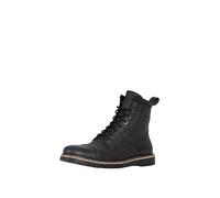 John Doe Dover Black Motorradschuhe Vintage Rindsleder Gr. 46 EU - Schwarz
