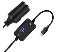 Stineng Auto Leichter Buchse PD Typ-C zu 12V USB-C DC 5V zu 12V Step Up Adapter Konverter Kabel