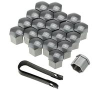 Stix 21x Radschrauben Kappen Abdeckungen mit Abzieher Radschruabenkappe Grau SW19