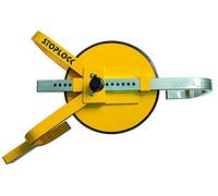 Stoplock Radkralle HG 400-00 - sichere Diebstahlsicherung für Pkw, Wohnwagen, Anhänger, andere Fahrzeuge mit kleinen Rädern, Gelbe