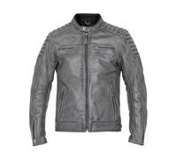 John Doe Motorradjacke Storm Leather Jacket modische Lederjacke grau, 3XL