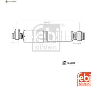 STOßDÄMPFER 194201 FÜR FIAT DOBLOCargo 55283775225A2/330A1.000 1.2L 4cyl