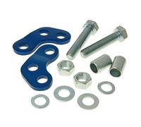 Federbein Stoßdämpfer Adapter Höherlegung / Tieferlegung blau für Derbi Senda (0