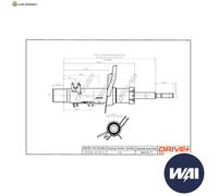 STOSSDÄMPFER DP1610.10.0114 FÜR CITROËN ZMZ 1.0L HNZ /HMZ 1.2L 3cyl C3 II 1.4L