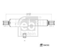 FEBI BILSTEIN Stoßdämpfer 194193 Hinterachse links für NISSAN