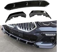 byjgs Stoßfängerlippe Spoilerlippe für BMW X6 G06 M Sport 2020 2021 2022, Sport-Performance Frontspoiler AntiKollision Car Front Lower Bumper Lip Spoiler