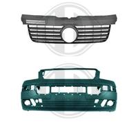 Stoßstange + Kühlergrill vorne für VW T5 7H 7E Transporter 2003-2009 Stoßfänger