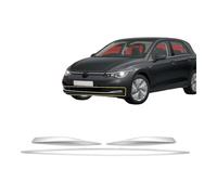 Stoßstangenleisten für VW Golf 8 HB ab 2020 3tlg Edelstahl Zierleisten Silber