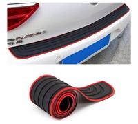 Stoßstangenschutz Schwellerschutz Gummi Kratzfest Schwarz Rot 90x7cm