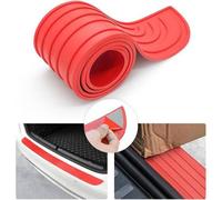 Stoßstangenschutz selbstklebend Gummi kratzfest Autos Rot 101x8.5cm