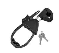Strap Rahmenhalter kurz Ø 25+30mm, Schwarz/Silber
