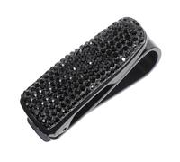Strass Brillenhalter für Auto Sonnenblende, Schwarz