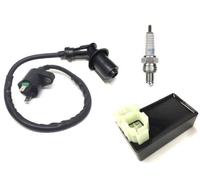 Streetparts 24 Zündspule Zündkerze Zündkerzenstecker CDI passend für 4-Takt China Baumarkt Roller Rex RS 450 (4 Stück)