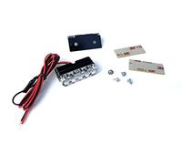 Streetparts24 Mini LED Kennzeichenbeleuchtung 12V - E-Zulassung, Nummernschild Beleuchtung passend für Motorrad, Quad, Roller, PKW, Anhänger - inkl. Schrauben & Klebestreifen
